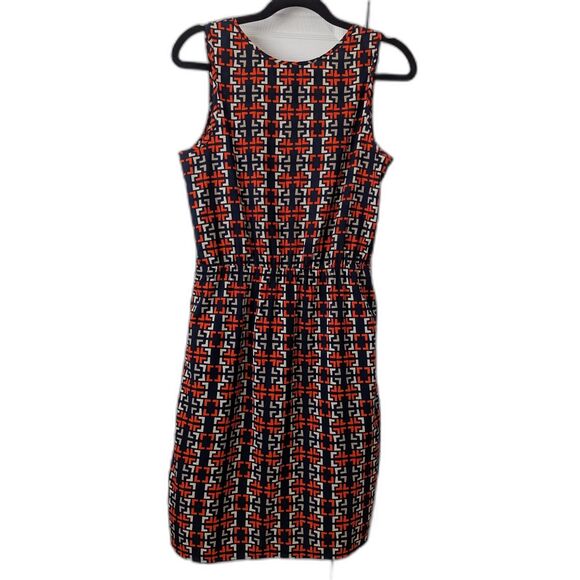 Merona Boho Sleeveless Dress | Women’s Medium | Blue & Orange | Pockets - Picture 6 of 6
